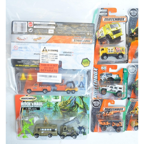 250 - Twenty five boxed factory sealed Matchbox vehicles, mostly from the MBX Explorers range to include H... 