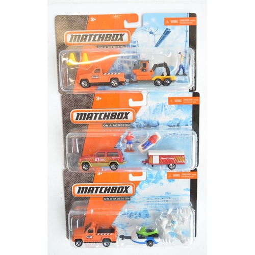 250 - Twenty five boxed factory sealed Matchbox vehicles, mostly from the MBX Explorers range to include H... 