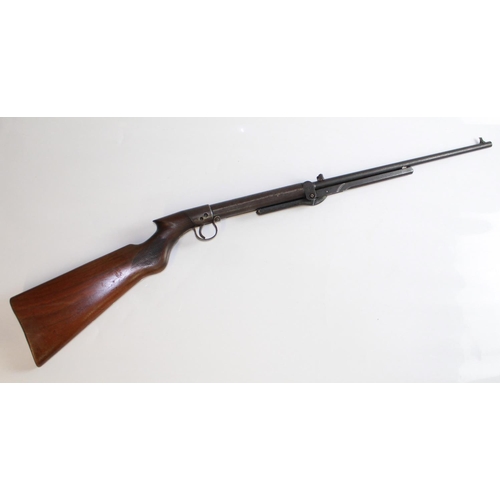 547 - Early top loading under lever .177 Air Rifle. No visible makers name. Serial number L19695