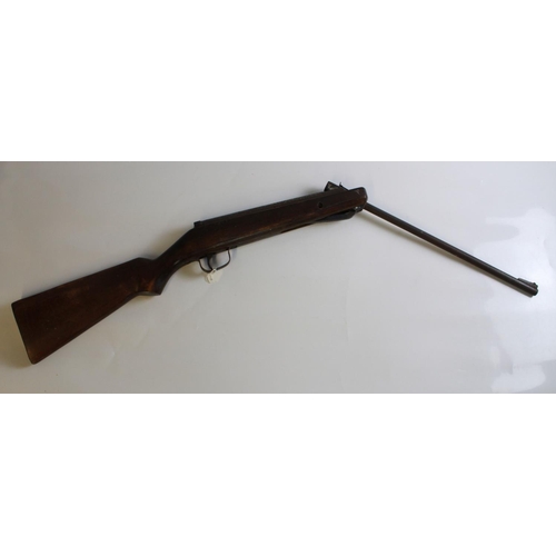 549 - NAC .22 break barrel air rifle. Barrel length 18ins Overall length 41ins. Serial number A81651. A/F