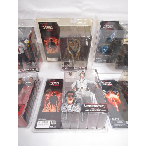 341 - 9 NECA 'Cult Classics' cased action figures from Donnie Darko, The Crow, The Silence of the Lambs, e... 