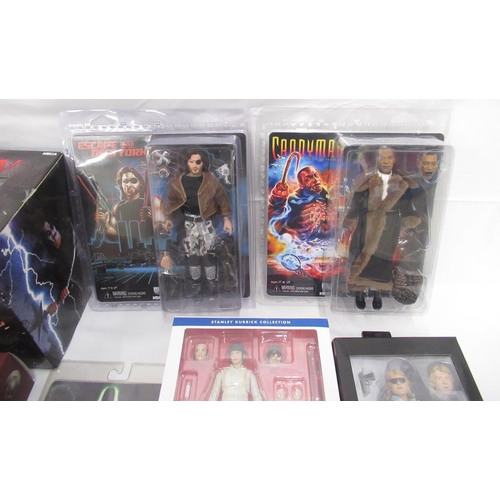 342 - Mixed collection of Horror related figures and action figures all boxed or cased, from NECA, 9POA, F... 