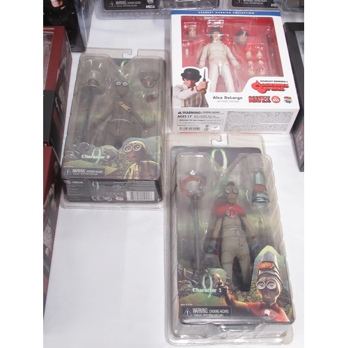 342 - Mixed collection of Horror related figures and action figures all boxed or cased, from NECA, 9POA, F... 