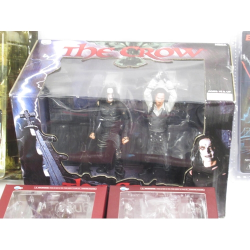 342 - Mixed collection of Horror related figures and action figures all boxed or cased, from NECA, 9POA, F... 