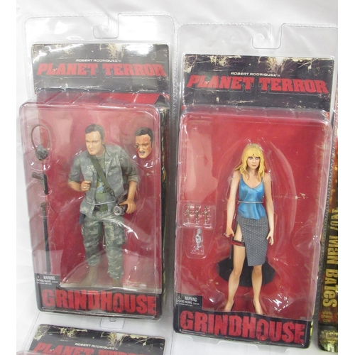 342 - Mixed collection of Horror related figures and action figures all boxed or cased, from NECA, 9POA, F... 