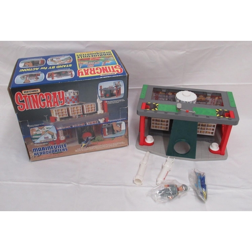 345 - Stingray - Matchbox Marineville Headquarters action playset, in original box appears to be incomplet... 