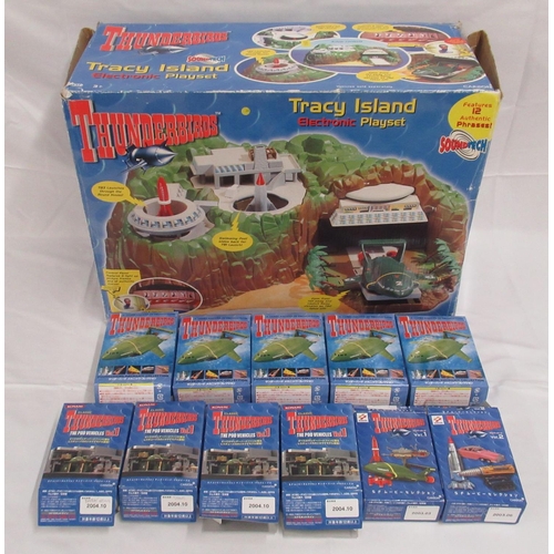 346 - Carlton Vivid Imaginations Thunderbirds Tracy Island Electronic Playset. Contents appear good but un... 