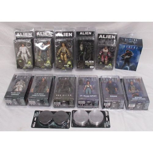 349 - Alien  -  collection of 12 NECA boxed/cased figures from Alien, Aliens and Alien 3, all still sealed... 