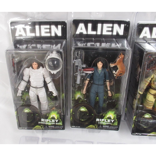 349 - Alien  -  collection of 12 NECA boxed/cased figures from Alien, Aliens and Alien 3, all still sealed... 