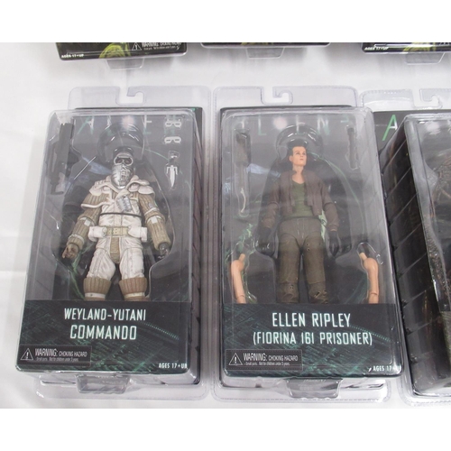 349 - Alien  -  collection of 12 NECA boxed/cased figures from Alien, Aliens and Alien 3, all still sealed... 