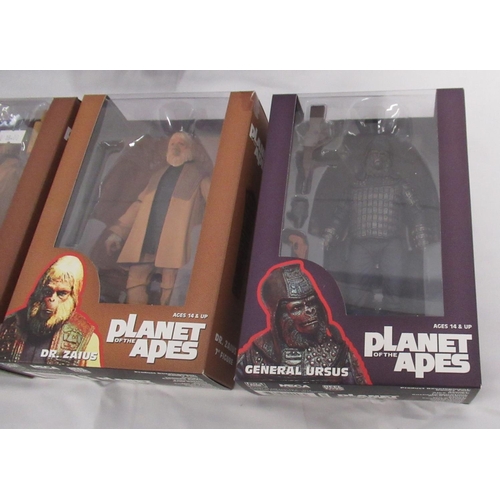 353 - Collection of 7 NECA Planet of the Apes boxed/cased 7