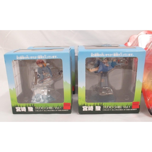 360 - Studio Ghibli - collection of boxed/cased figurines by Chader, 5 Vol.1 and 6 Vol.2, boxes/cases are ... 