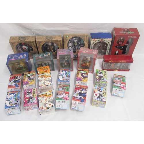 363 - Mixed collection of Japanese cased/boxed figures and figurines, inc. Revoltech Takeya, some boxes ha... 