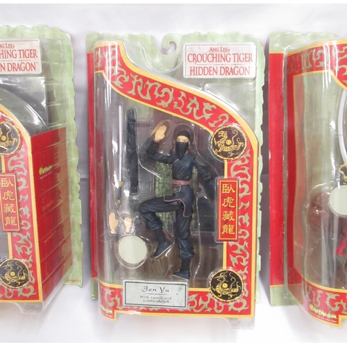 364 - Crouching Tiger Hidden Dragon, Art Asylum 4 cased figure collectables, cases are in overall good con... 