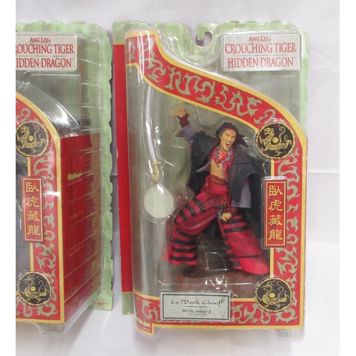 364 - Crouching Tiger Hidden Dragon, Art Asylum 4 cased figure collectables, cases are in overall good con... 