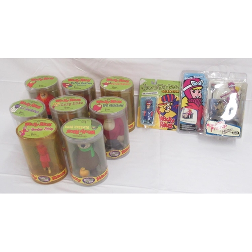 372 - Wacky Races - 8 Funko Limited Edition Wacky Races figures, cases have yellowing and surface scratchi... 