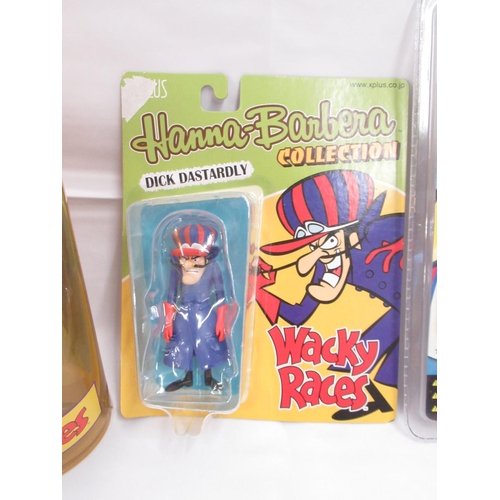 372 - Wacky Races - 8 Funko Limited Edition Wacky Races figures, cases have yellowing and surface scratchi... 