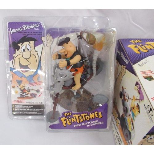 373 - The Flintstones - McFarlane Toys 'The Flintstones at the Drive-In', 'Fred Flintstone in Cruiser', 'F... 