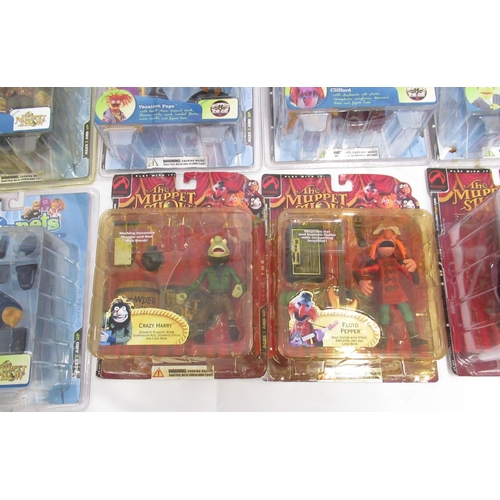 376 - The Muppets - mixed collection of boxed and cased figures from Disney and Palisades, cases/boxes con... 