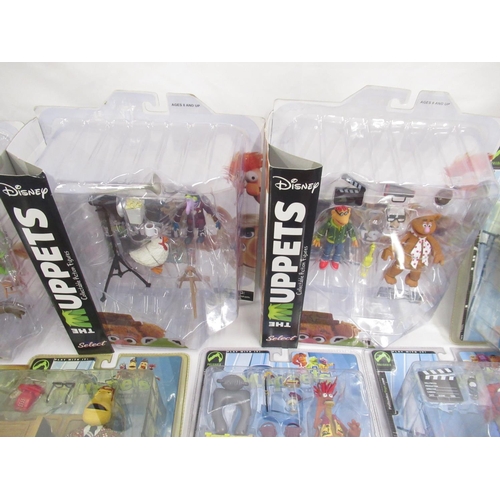 376 - The Muppets - mixed collection of boxed and cased figures from Disney and Palisades, cases/boxes con... 