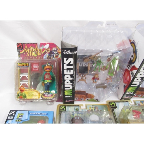 376 - The Muppets - mixed collection of boxed and cased figures from Disney and Palisades, cases/boxes con... 