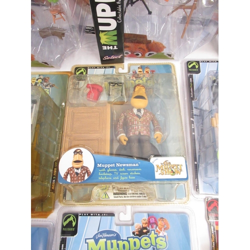 376 - The Muppets - mixed collection of boxed and cased figures from Disney and Palisades, cases/boxes con... 