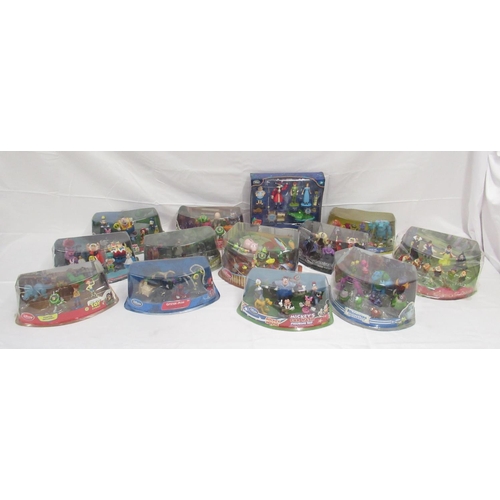 378 - Thirteen Disney Store Figurine sets comprising Toy Story Villains play set, Mickey's Car Wash, The J... 