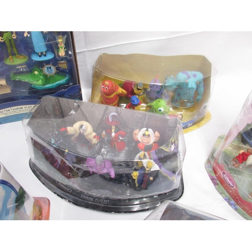 378 - Thirteen Disney Store Figurine sets comprising Toy Story Villains play set, Mickey's Car Wash, The J... 