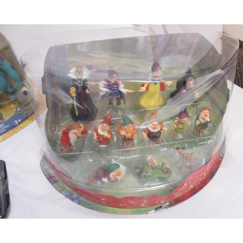 378 - Thirteen Disney Store Figurine sets comprising Toy Story Villains play set, Mickey's Car Wash, The J... 