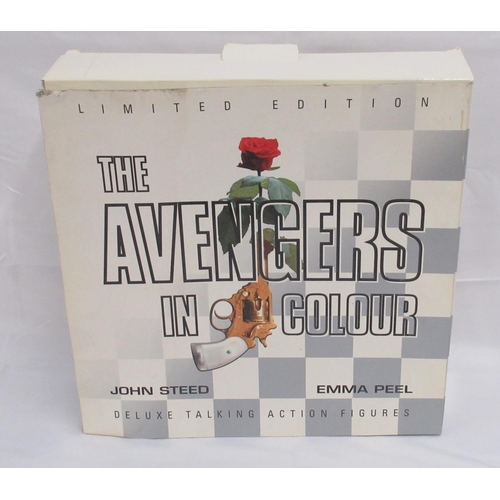 382 - The Avengers in Colour, a Product Enterprise Deluxe Talking Action Figure set comprising John Steed ... 