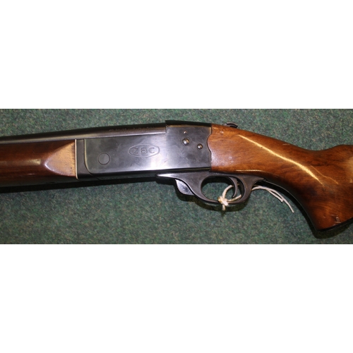 587 - .410 CBC (Companhia Brasileira De Cartuchos) single barrel hammer ejector shotgun, barrel length 28