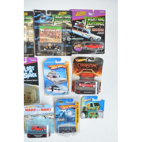 248 - Twenty factory sealed 1/64 scale TV and film related diecast models from Hot Wheels, Matchbox and Jo... 