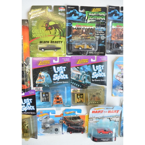 248 - Twenty factory sealed 1/64 scale TV and film related diecast models from Hot Wheels, Matchbox and Jo... 