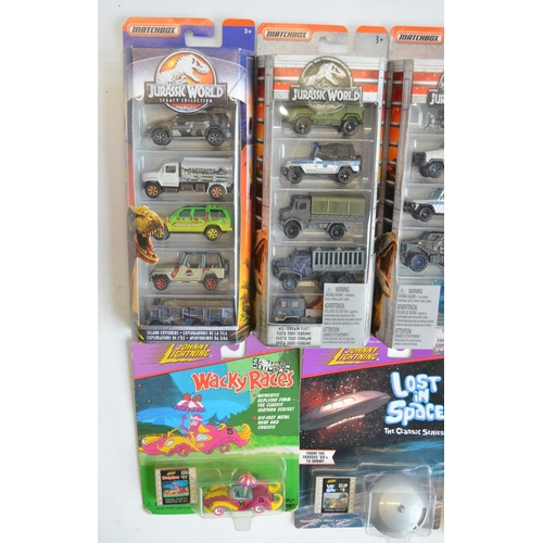 248 - Twenty factory sealed 1/64 scale TV and film related diecast models from Hot Wheels, Matchbox and Jo... 