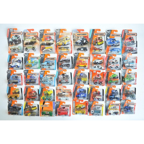 253 - Forty boxed factory sealed Matchbox blister pack vehicles, mostly from the MBX Adventure City and Re... 