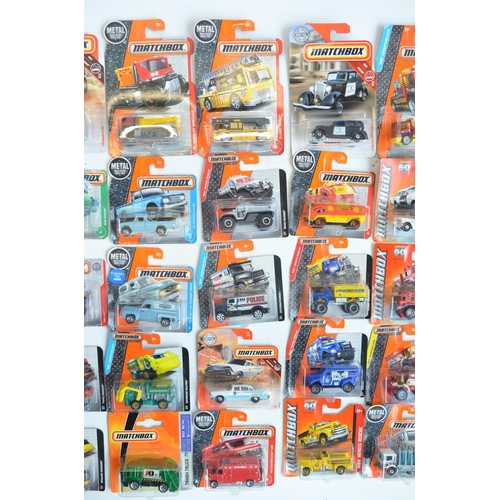 253 - Forty boxed factory sealed Matchbox blister pack vehicles, mostly from the MBX Adventure City and Re... 