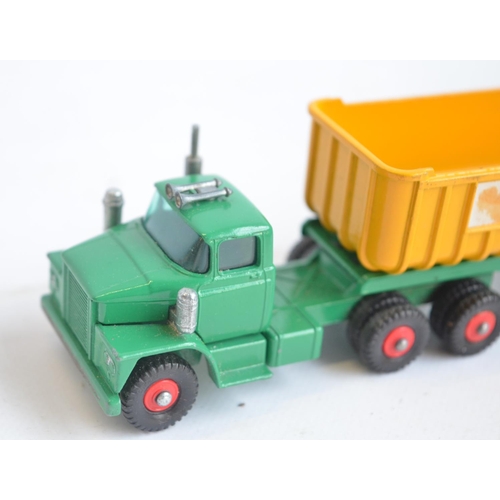 255 - Two vintage boxed Matchbox diecast model trucks to include K-16 Dodge tractor with twin tipper train... 