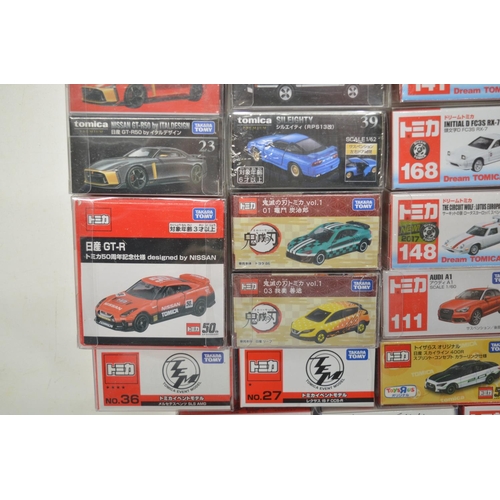 268 - Thirty boxed small scale diecast model sports cars from Takara Tomy, all Japanese imports to include... 