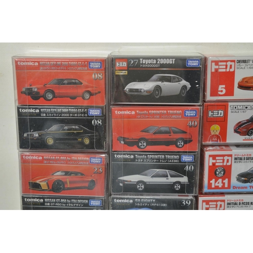 268 - Thirty boxed small scale diecast model sports cars from Takara Tomy, all Japanese imports to include... 