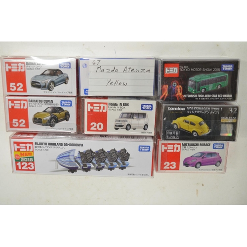 270 - Thirty boxed diecast small scale models from Takara Tomy, all Japanese imports to include an event m... 