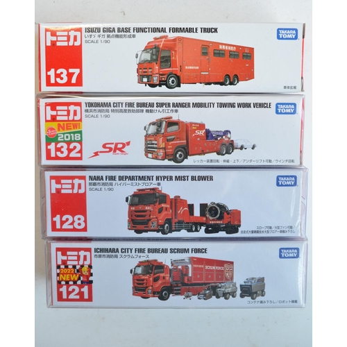 276 - Nineteen boxed diecast model fire engine vehicles/sets from Takara Tomy, all Japanese imports to inc... 