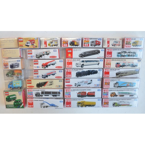 278 - Thirty boxed Japanese imported diecast vehicle model/sets from Takara Tomy to include trains, limous... 