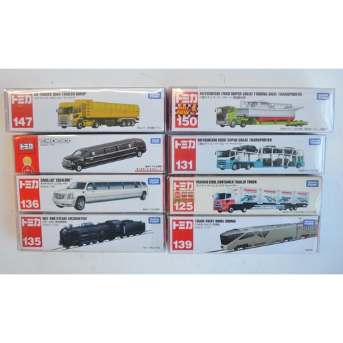 278 - Thirty boxed Japanese imported diecast vehicle model/sets from Takara Tomy to include trains, limous... 