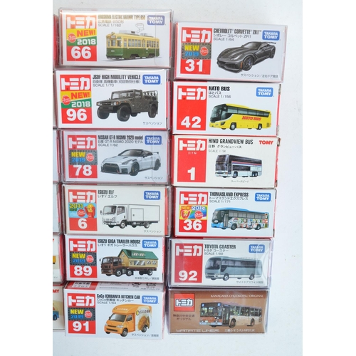 283 - Thirty boxed Japanese imported small scale diecast models from Takara Tomy to include buses, unmarke... 