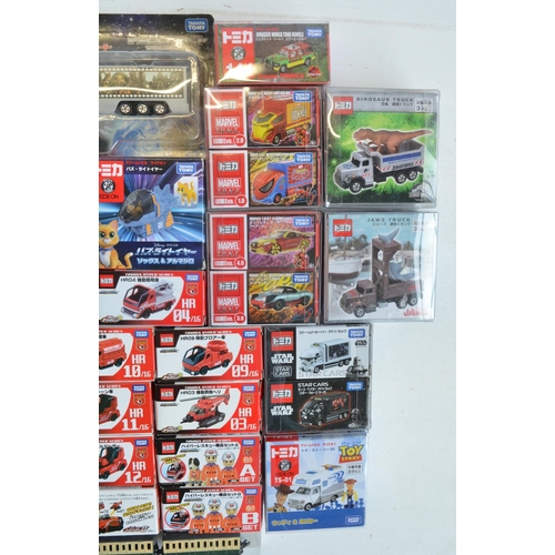 293 - Fifty boxed Japanese imported small scale Takara Tomy diecast models to include TV/film related mode... 