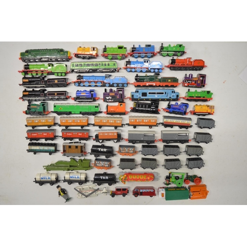 299 - Collection of Thomas the tank engine models from Ertl, mix of diecast and plastic, all play worn