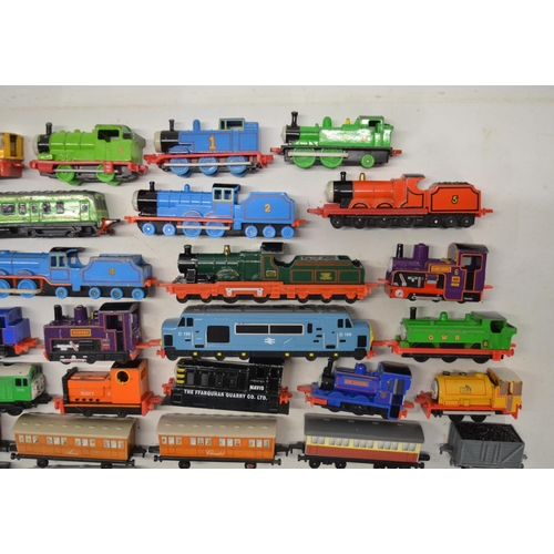 299 - Collection of Thomas the tank engine models from Ertl, mix of diecast and plastic, all play worn