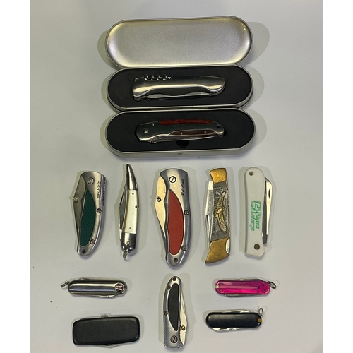 597 - Collection of pocketknife’s of various styles and sizes, makers include inox of France ect.