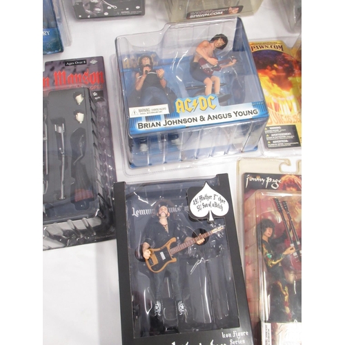 383 - Mixed collection of toy figures of famous musicians from McFarlane Toys, Sota Toys, Fewture, etc. to... 