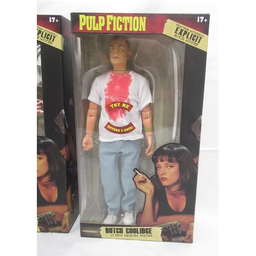 385 - Pulp Fiction - 5 BeeLine 13 Inch Talking figures of Jimmie Dimmick, Jules Winnfield, Vincent Vega, W... 